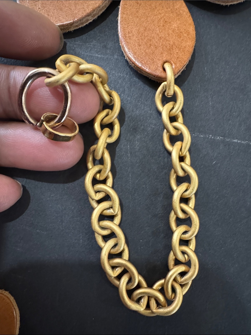 Vintage Leather Flower Belt - Picture 10 of 17